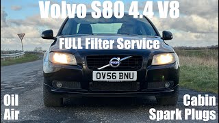 Volvo S80 V8 - FULL Filter & Spark Plug Service - How To DIY