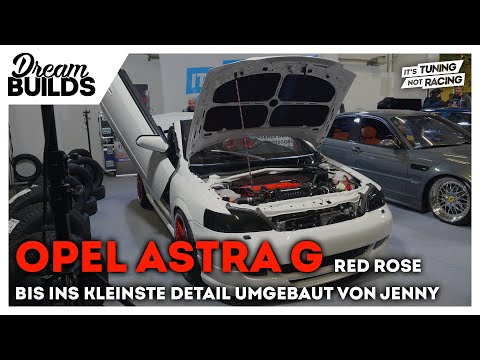 DreamBuilds - detailverliebtes Astra G Cabrio White Red Rose von Jenny - it's tuning, not racing
