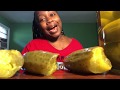Eating A Big Green Pickle Must Watch Viralvideos