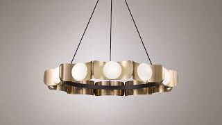 Watch A Video About the Possini Euro Novara Gold Black 12 Light Ring Chandelier