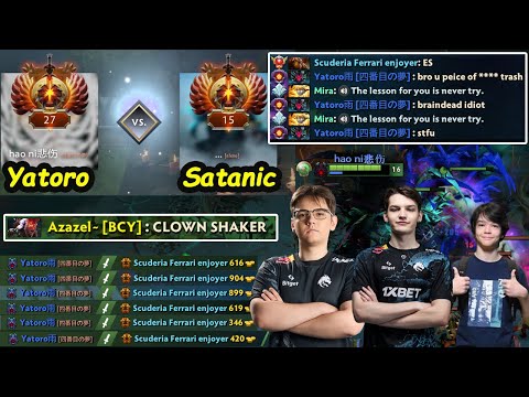 Yatoro vs Satanic: Intense Battle with Earthshaker Scene-Stealer