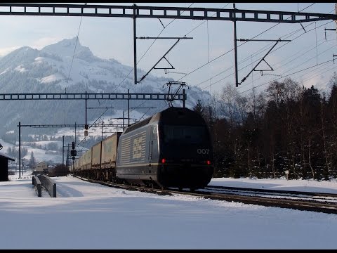 2005-02 [SD] BLS North Ramp in winter 2005 - Spiez to Kandersteg - BLS Nord Rampe - CLASSIC BLS SBB