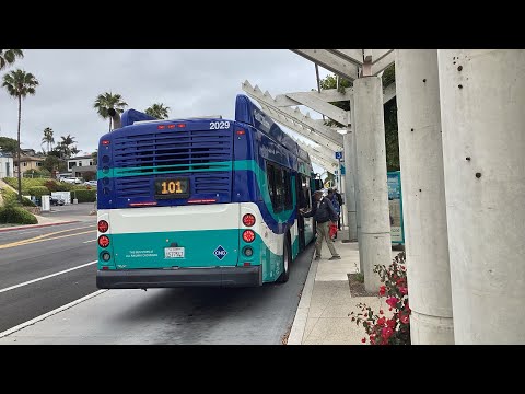  NCTD Breeze 2021 New Flyer XN40 2029 on route 101