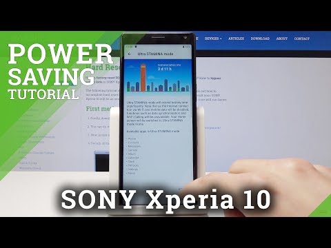 How to Turn On Battery Saver on SONY Xperia 10 - Power Saving Mode