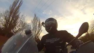 preview picture of video 'First ride of 2015 on the Aprilia Caponord'