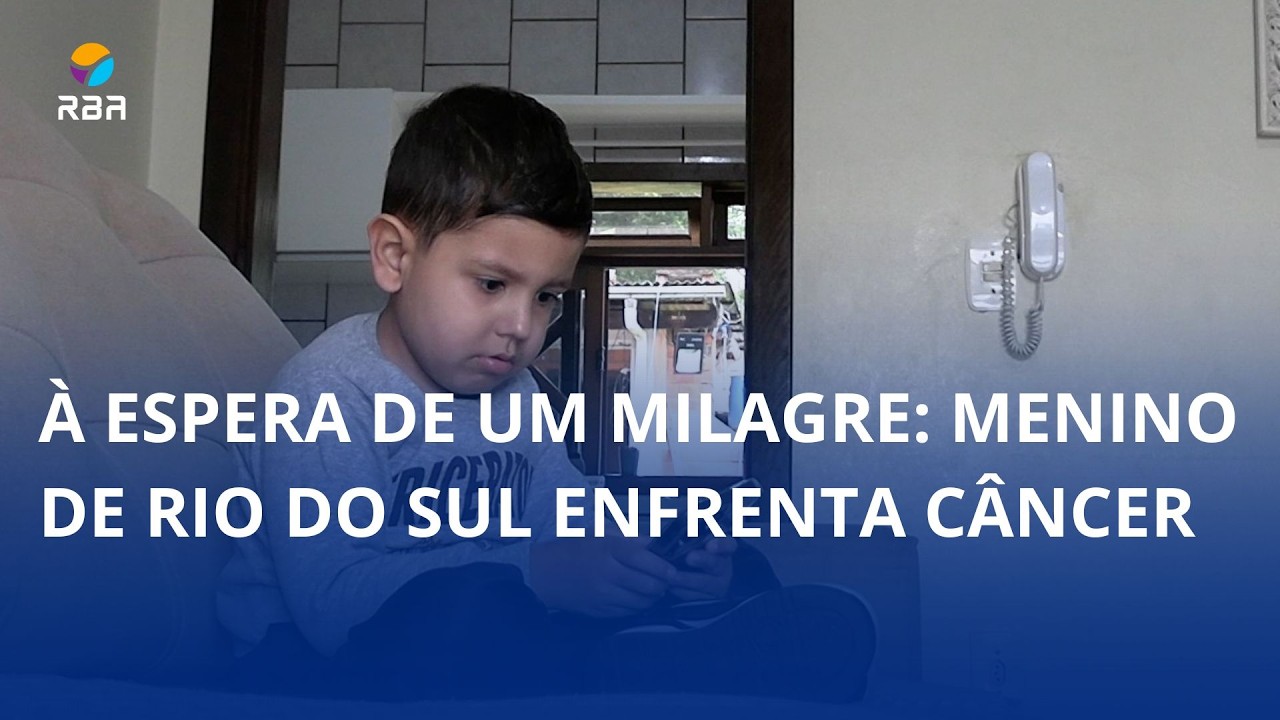 À espera de um milagre: menino de Rio do Sul enfrenta câncer