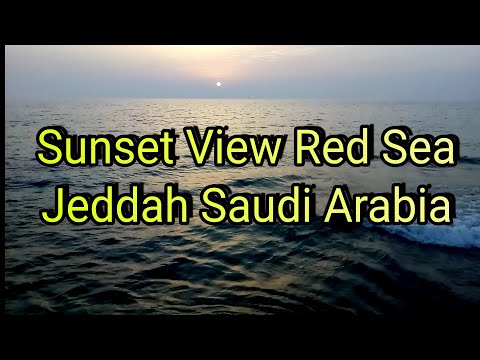 Sunset Red Sea beach  Jeddah || Sunset on the Red Sea, Jeddah, Saudi Arabia || #jeddah