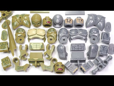 LEGO Spider-Man No Way Home Lizard Big Figure | Rhino Bid Figure Unofficial Minifigures AF352 AF353