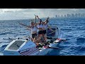All-female crew breaks women's world record rowing from California to Hawaii