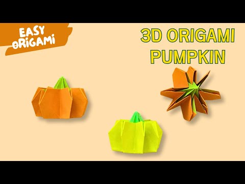 DIY Halloween Lantern Origami  Easy Paper Folding Decoration Lights