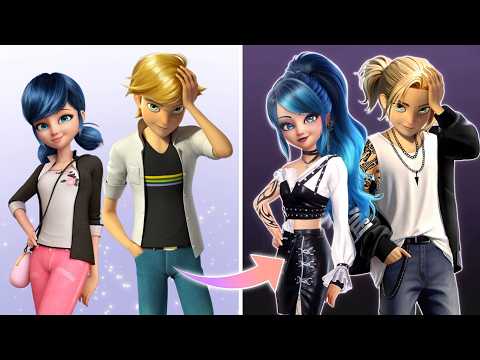 Miraculous Ladybug: Marinette and Adrien Glow Up Transformation into Baddies!
