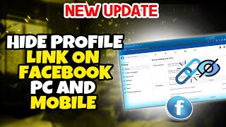 How to hide profile link on Facebook PC & Mobile 2024 [ New Update ]