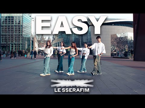 [KPOP IN PUBLIC AMSTERDAM] LE SSERAFIM (르세라핌) ‘EASY’ Dance Cover by D1STINTO [ONE TAKE] [4K]
