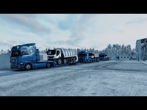 ETS2 1.46 Convoy Multiplayer with mods DAF XF 510/SCANIA R520 V8/MAN TGX 540 (Tampere 🇫🇮-Turku 🇫🇮)