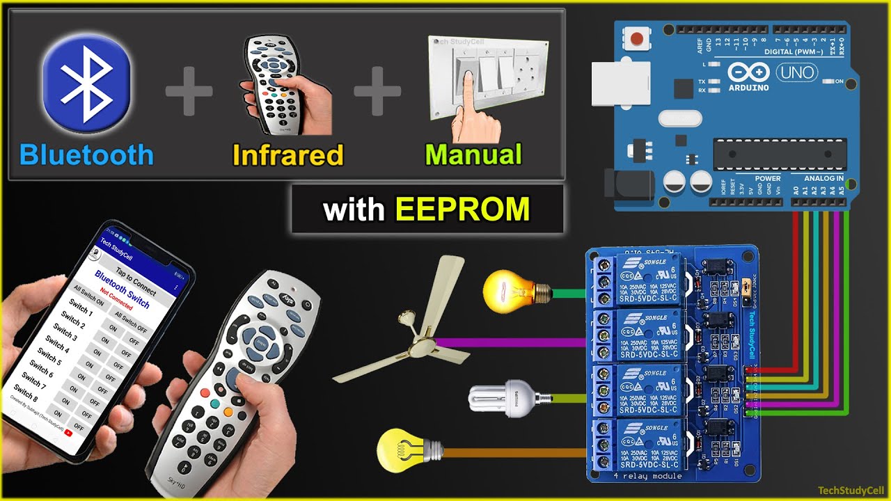 Home Automation: Control Your Appliances with Arduino Bluetooth IR Remote