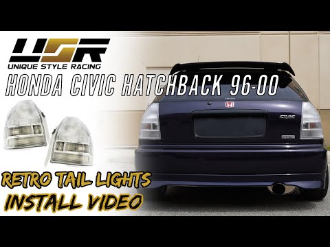 How to Install DEPO all Clear Tail Lights for 1996-2000 Honda Civic Hatchback