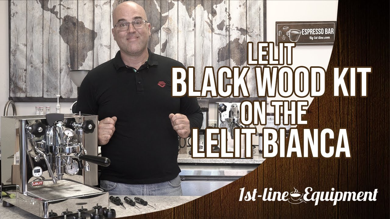 Lelit Black Wood Kit with the Lelit Bianca