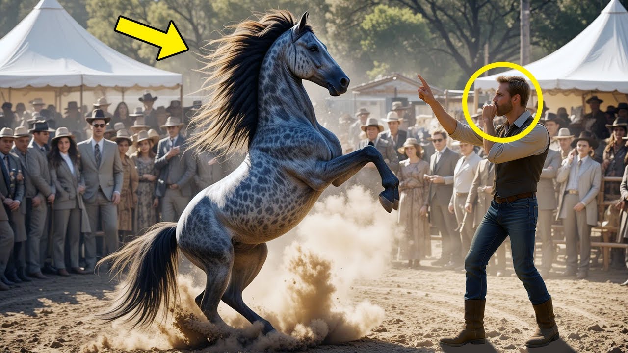 No One Could Tame This Wild Horse at a Millionaire's Auction – Until a Farmer Stepped In