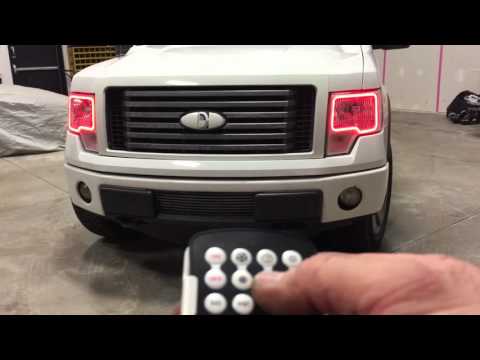 Oracle Colorshift Halo Headlights in Ford F-150 ~Airdrie Auto Trends~