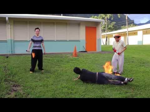 Stop Drop And Roll Test With Fire