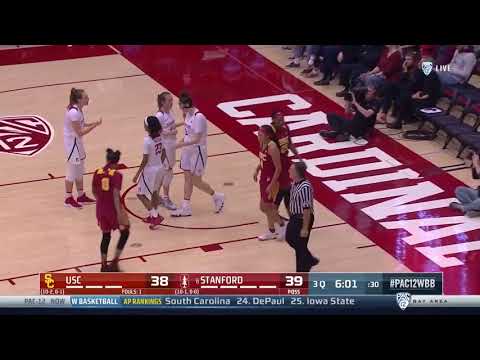 Women's Basketball: USC 64, Stanford 72 - Highlights 01/04/19