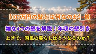 【103万円の壁とは何なのか】複雑な4つの壁を解説！年収の壁引き上げで、国民の暮らしはどうなるのか？