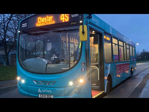 Top driver belts limp Pulsar! Arriva Wales (Chester) - 3143 CX12 DSZ - Route 4S