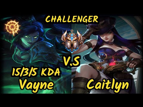 Klaus (VAYNE) vs CAITLYN - 15/3/5 KDA BOTTOM ADC CHALLENGER GAMEPLAY - BR