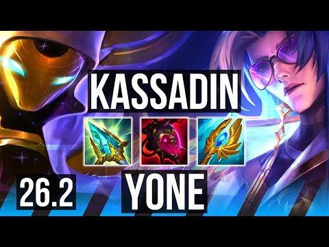 KASSADIN vs YONE (MID) | 7k gold comeback | KR Diamond | 26.2