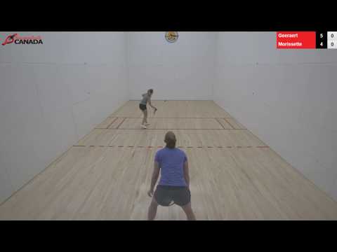 2018 Canadian Racquetball National Championships - Women's Singles 3rd/4th - Morissette vs Geeraert