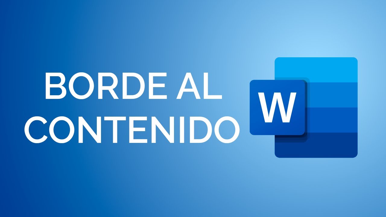 Cómo colocar BORDE al contenido en Word