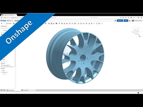 Simple Rim einfach Felge Onshape Training Part Design