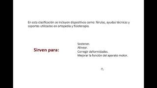 CONCEPTOS GENERALES ORTESIS Y PROTESIS PARTE 1