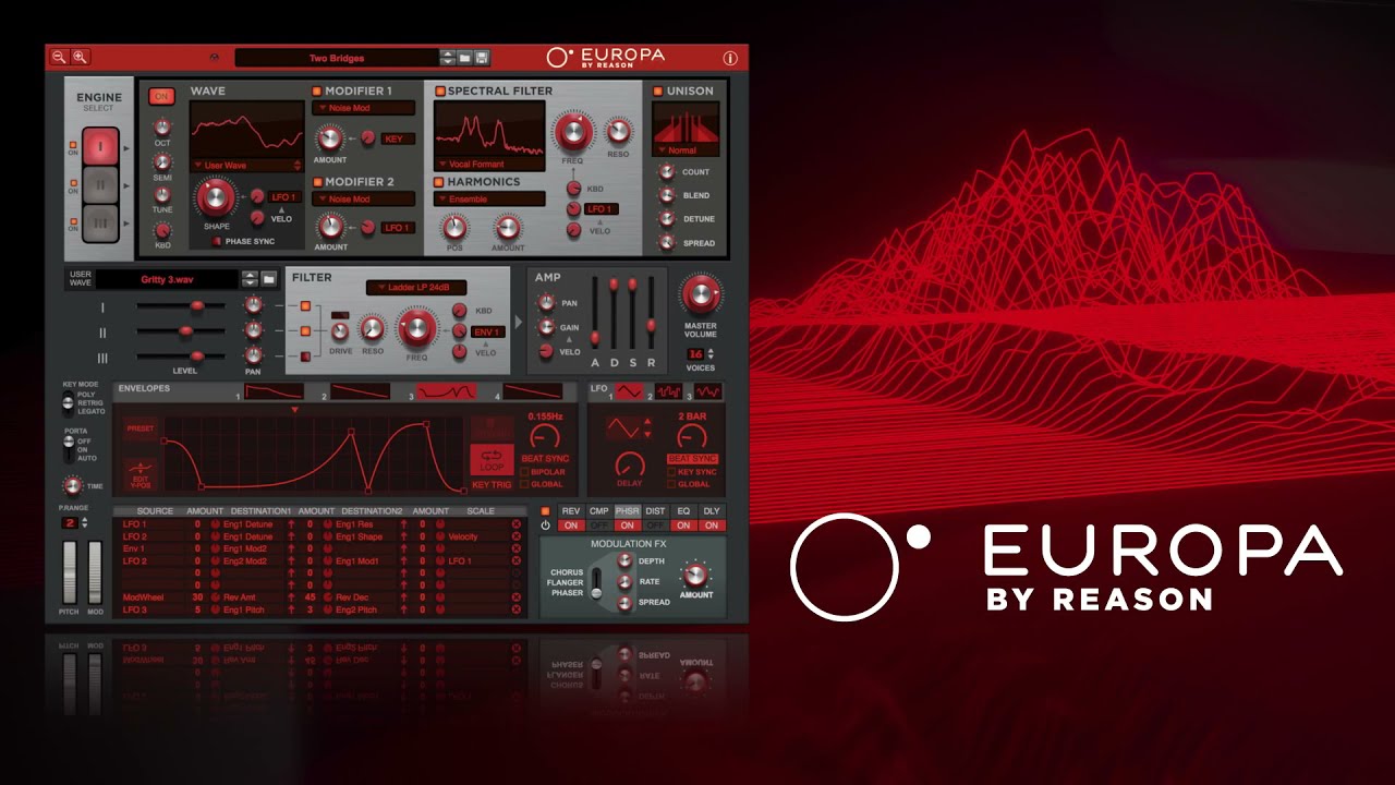Europa by Reason - Available as a VST and AU Plugin - YouTube