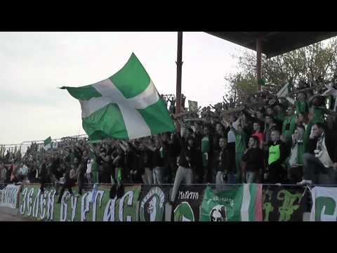 Химнът на България от агитката на Нефтохимик (03.11.2013)