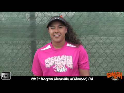2019 Korynn Maravilla Outfield and Catcher Softball Skills Video - Tri County Smash - Rios