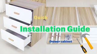 Watch How We Assemble This Sleek Drawer Cabinet Step by Step