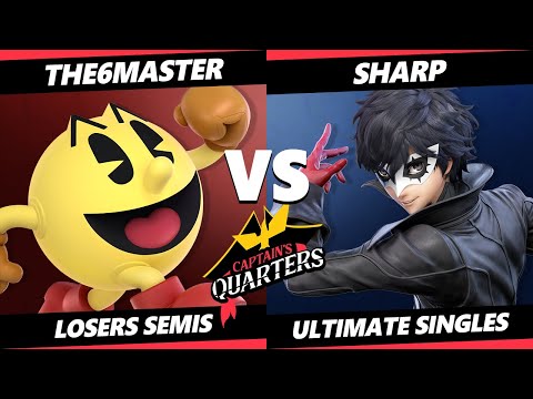 Captain's Quarters 4 Losers Semis - The6Master (Pac-Man) Vs NEST Sharp (Joker, Pokemon Trainer) SSBU