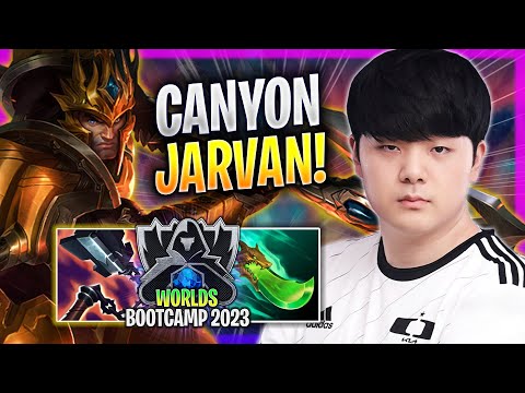 CANYON IS READY TO PLAY JARVAN! - DK Canyon Plays Jarvan JUNGLE vs Vi! | Bootcamp 2023