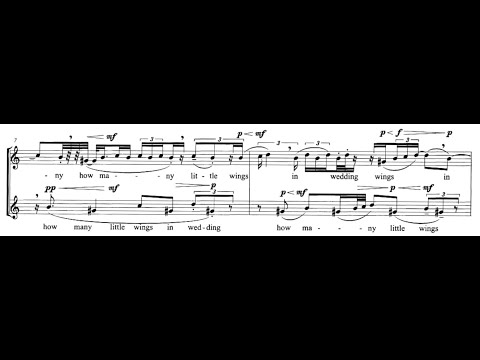 Pascal Dusapin - Two walking (1994) cinq pièces pour deux voix de femmes