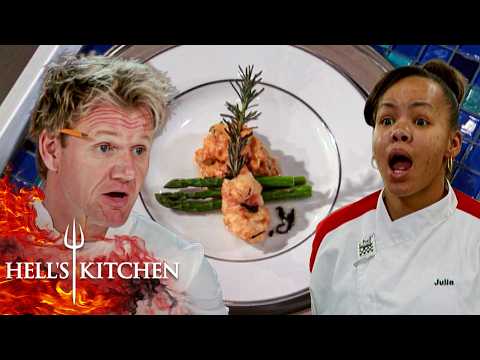 Chef Ramsay Praises an Ambitious Fried Lobster Tail | Hell's Kitchen