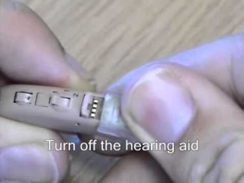 How to fit a Siemens DASTRI DAI shoe to a hearing aid