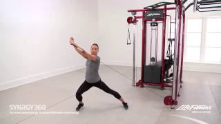 Reverse Wood Chop with Lateral Lunge exercise video thumbnail
