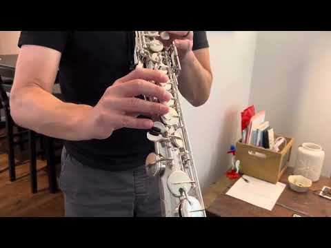 197,xxx Silver Plated Selmer Mark VI Soprano Saxophone Demo, www.dcsax.com