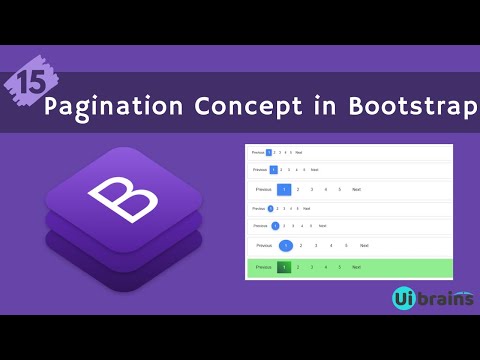 15 Paginations in Bootstrap | Bootstrap Tutorial for Beginners | Ui Brains | NAVEEN SAGGAM
