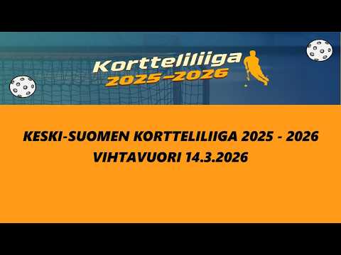 Keski-Suomen Kortteliliiga Vihtavuori 14.3.2026 O2 JKL T14 Musta vs Laukaan Kings Valkoinen P12