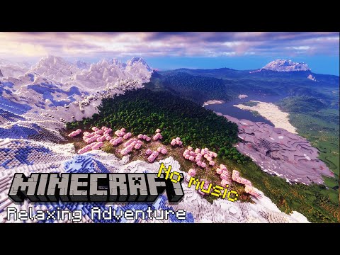 Escape Reality: Drift Away in Minecraft🏔️ - Distant Horizons + Iris Shaders (No music)