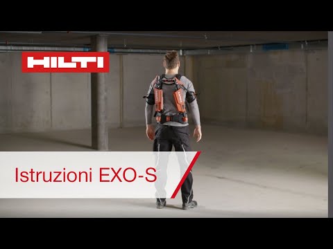 Esoscheletro Hilti EXO-S per lavori sopratesta - Istruzioni