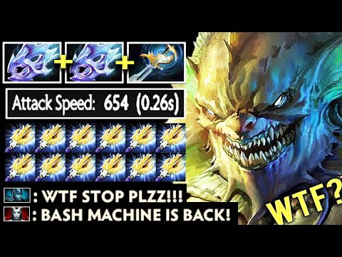 WTF 654AS MAX SPEED Endless Bash 2x Moon Shard + Echo Slardar When Pro Trolling Pub China Dota 2