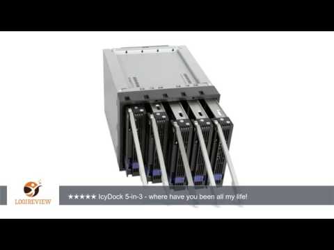 „Icy Dock“ 5x 3,5 colių SATA diskams, „Raid Backplane“ (MB155SP-B) video